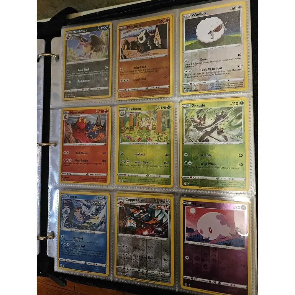 Pokemon TCG Card Lot V VMAX GX EX VSTAR Holo Vintage 9-Pocket Pages